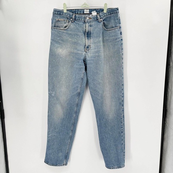 Calvin Klein Other - Calvin Klein Vintage Easy Fit Tapered Jeans Sz 36 Men's Blue Stonewash Pockets